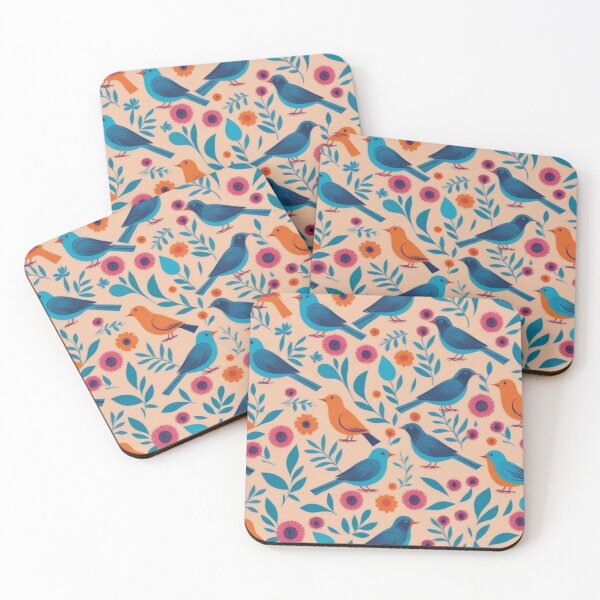 Item preview, RogerPattern - "Birds and Blossoms: A Nature-Inspired Fashion Print" designed and sold by RogerPattern.