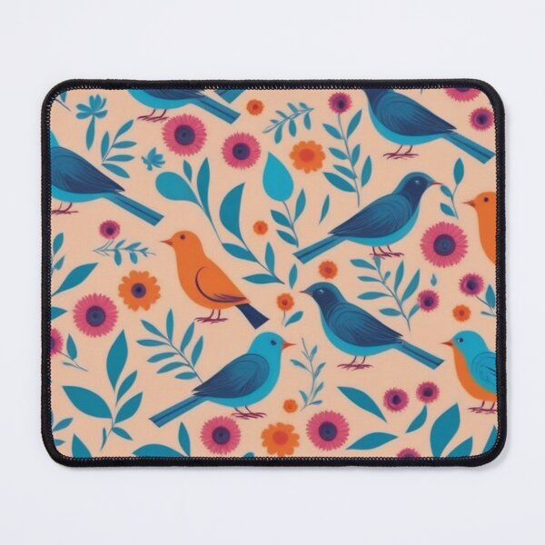 Item preview, RogerPattern - "Birds and Blossoms: A Nature-Inspired Fashion Print" designed and sold by RogerPattern.