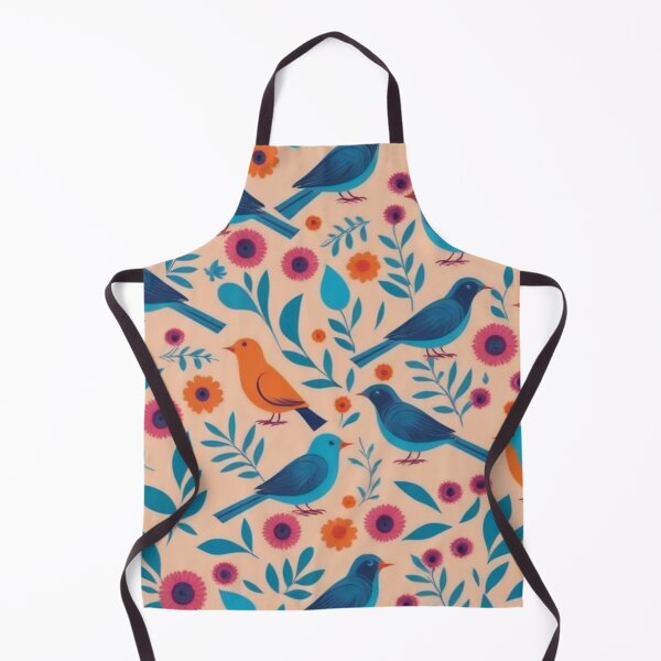 Item preview, RogerPattern - "Birds and Blossoms: A Nature-Inspired Fashion Print" designed and sold by RogerPattern.