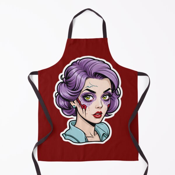Aperçu de l'œuvre Cute Vintage Anime Zombie Pinup Girl créée et vendue par TheArtOfPat.