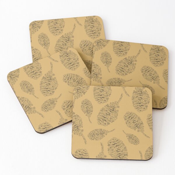Item preview, Red Alder Cone Line Drawing Seamless Pattern Design designed and sold by Created-by-CC.