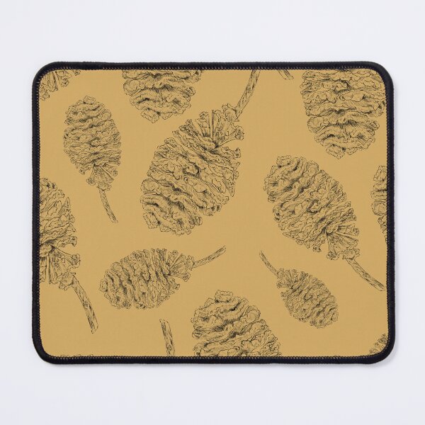 Item preview, Red Alder Cone Line Drawing Seamless Pattern Design designed and sold by Created-by-CC.
