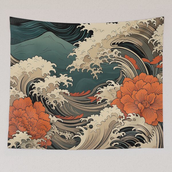 Item preview, Onde e fiori designed and sold by Cris888.