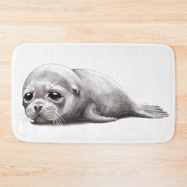 Item preview, Cute sad baby seal designed and sold by WildernessTints.