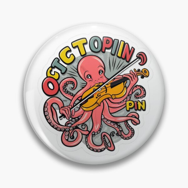 Item preview, Octopus Violin Pin designed and sold by ShopDirectHome.