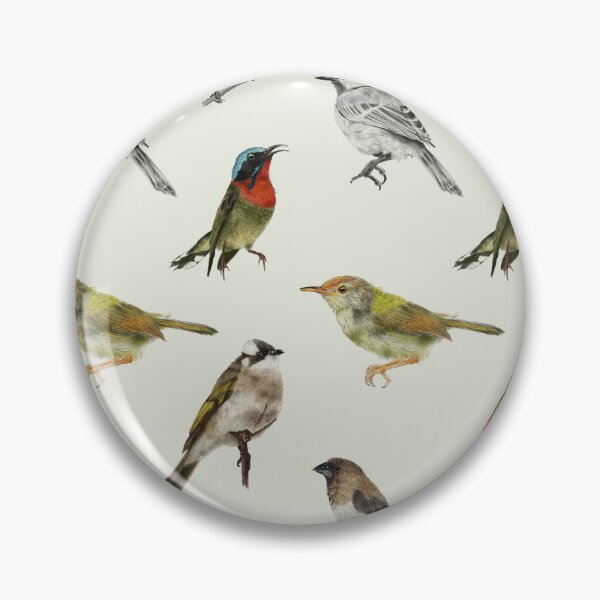 Item preview, Realistic Garden Birds Seamless Pattern Design designed and sold by Created-by-CC.