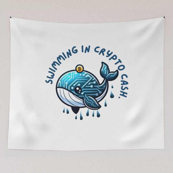 Item preview, Swimming in crypto cash. Crypto whale designed and sold by Mechanical-Artt.