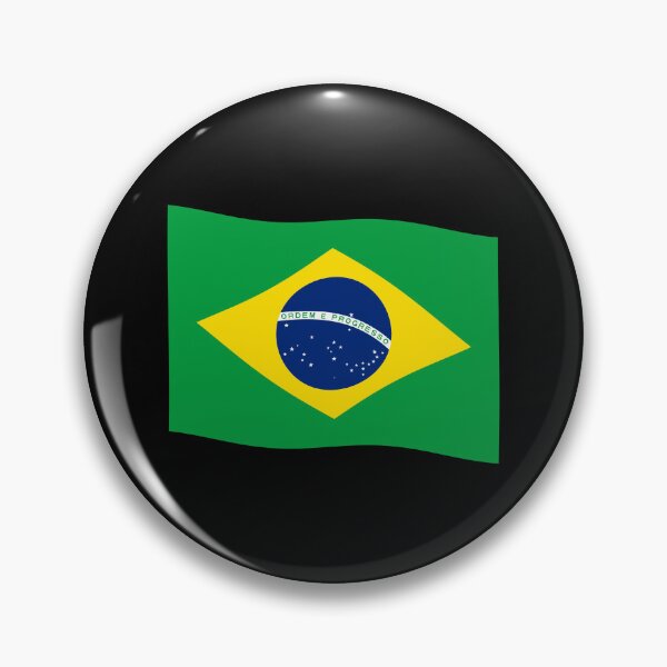 Item preview, Brazil Flag Waving Patriotic Brazilian Flags designed and sold by Maljonic.