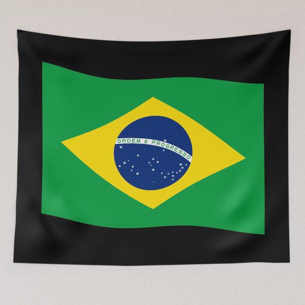 Item preview, Brazil Flag Waving Patriotic Brazilian Flags designed and sold by Maljonic.