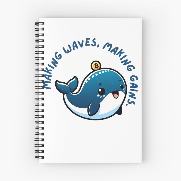 Item preview, Making waves, making gains. Crypto whale designed and sold by Mechanical-Artt.