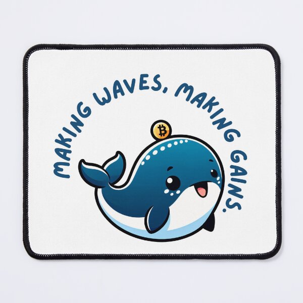 Item preview, Making waves, making gains. Crypto whale designed and sold by Mechanical-Artt.