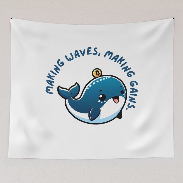 Item preview, Making waves, making gains. Crypto whale designed and sold by Mechanical-Artt.