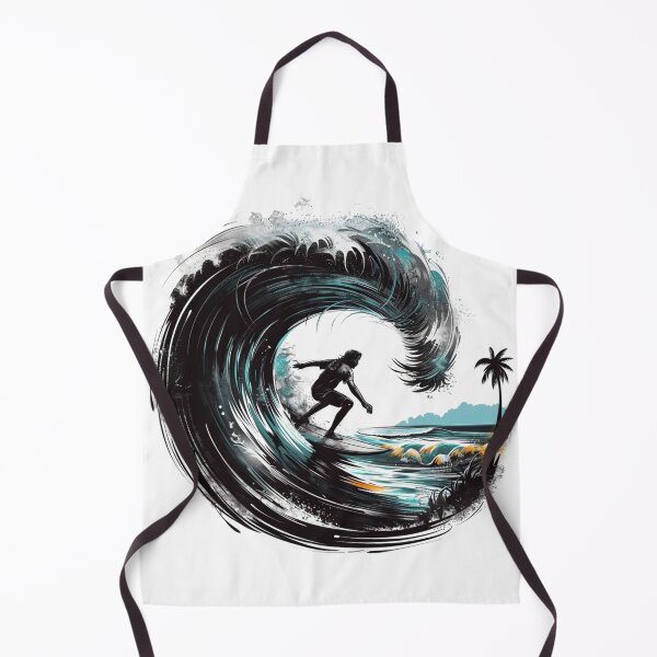 Item preview, Monochrome with Subtle Colour Surfing Design 1 of 5 designed and sold by Jenson Major.