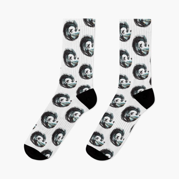 Item preview, Monochrome with Subtle Colour Surfing Design 1 of 5 designed and sold by Jenson Major.