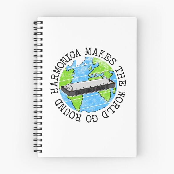 Item preview, Harmonica Makes The World Go Round, Hamonicist Earth Day designed and sold by doodlerob.