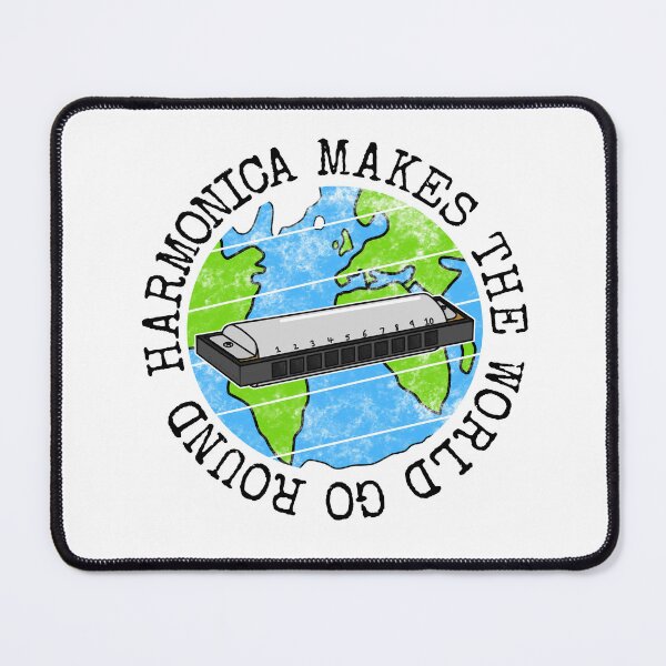 Item preview, Harmonica Makes The World Go Round, Hamonicist Earth Day designed and sold by doodlerob.