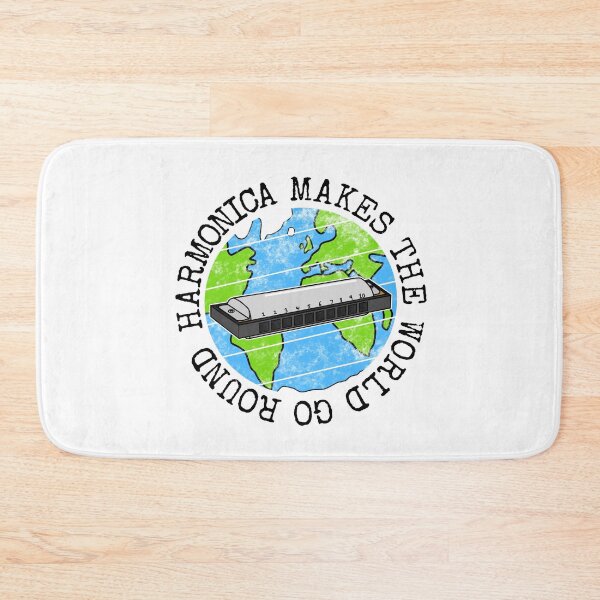Item preview, Harmonica Makes The World Go Round, Hamonicist Earth Day designed and sold by doodlerob.