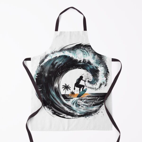 Item preview, Monochrome with Subtle Colour Surfing Design 2 of 5 designed and sold by Jenson Major.