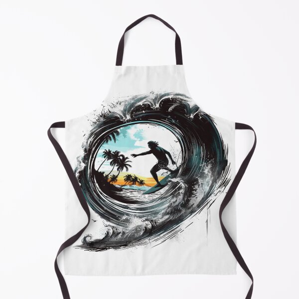 Item preview, Monochrome with Subtle Colour Surfing Design 3 of 5 designed and sold by Jenson Major.