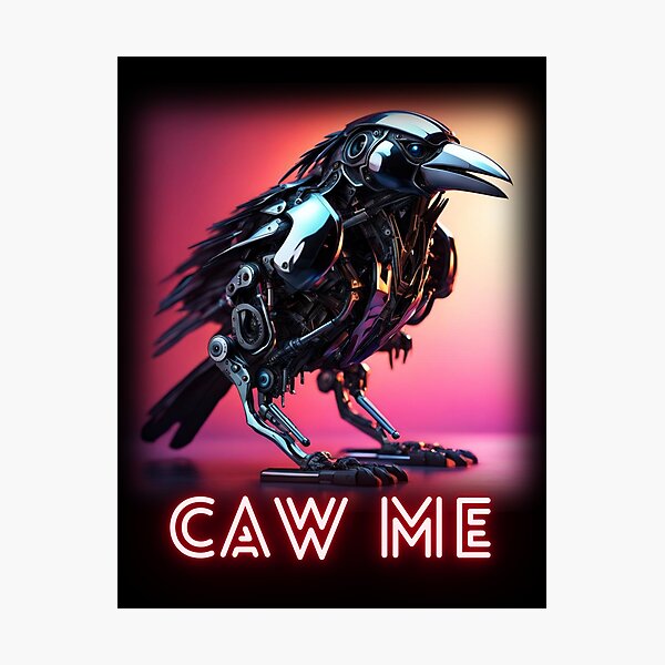 Item preview, Caw Me - Electric Crow designed and sold by HauntedOpera.