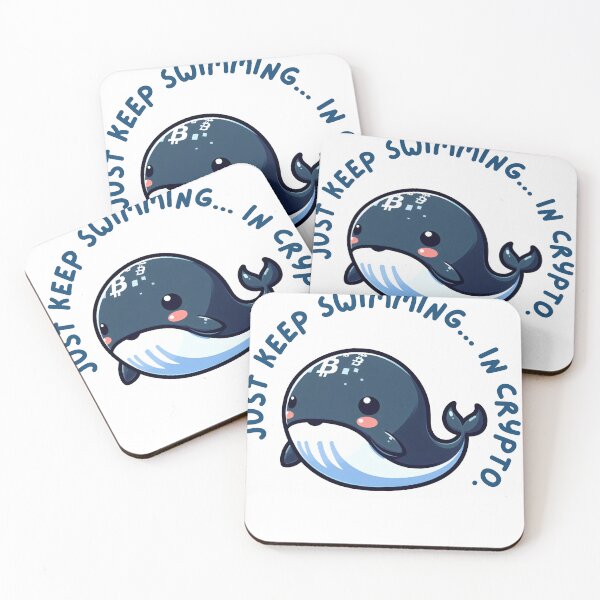 Item preview, Just keep swimming... in crypto. designed and sold by Mechanical-Artt.