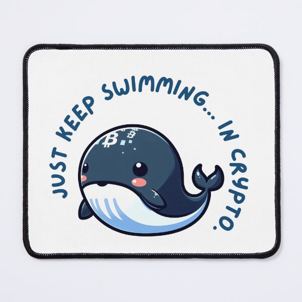 Item preview, Just keep swimming... in crypto. designed and sold by Mechanical-Artt.