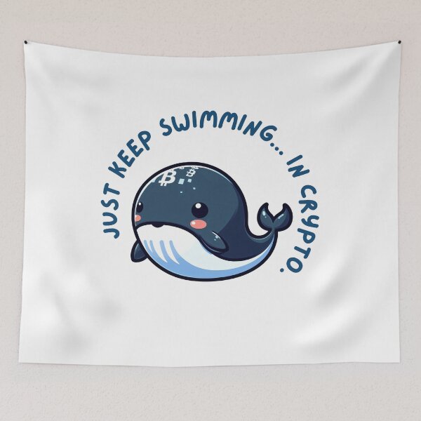 Item preview, Just keep swimming... in crypto. designed and sold by Mechanical-Artt.