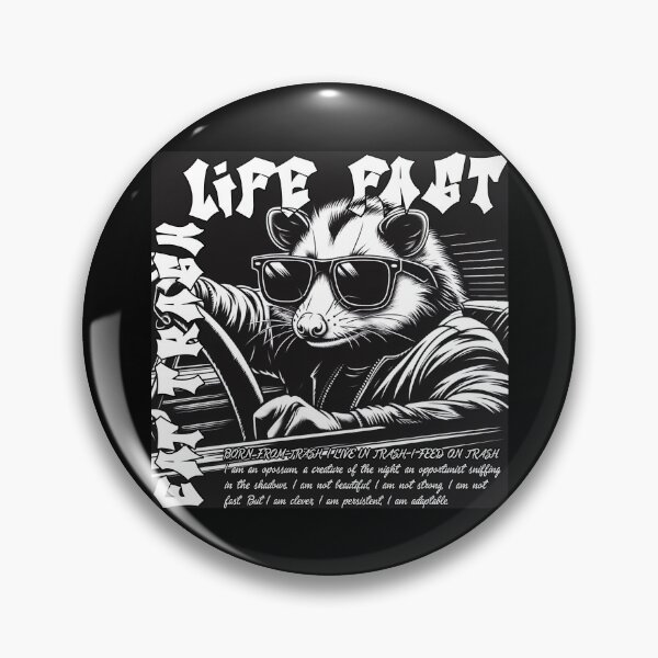 Item preview, Live Fast! Eat Trash! designed and sold by Echonn.