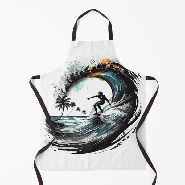 Item preview, Monochrome with Subtle Colour Surfing Design 5 of 5 designed and sold by Jenson Major.