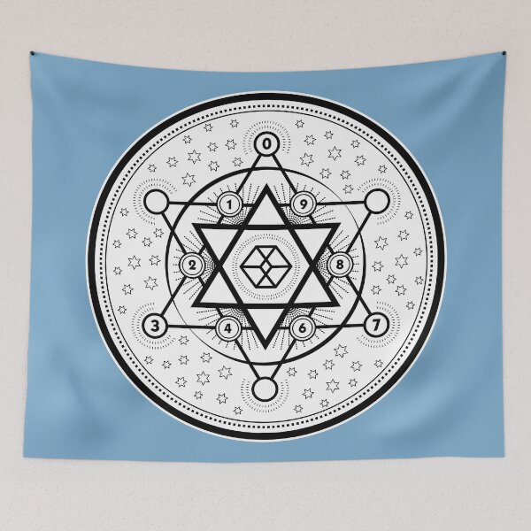 Item preview, Tetractys Mandala w White Fill designed and sold by palmprints.