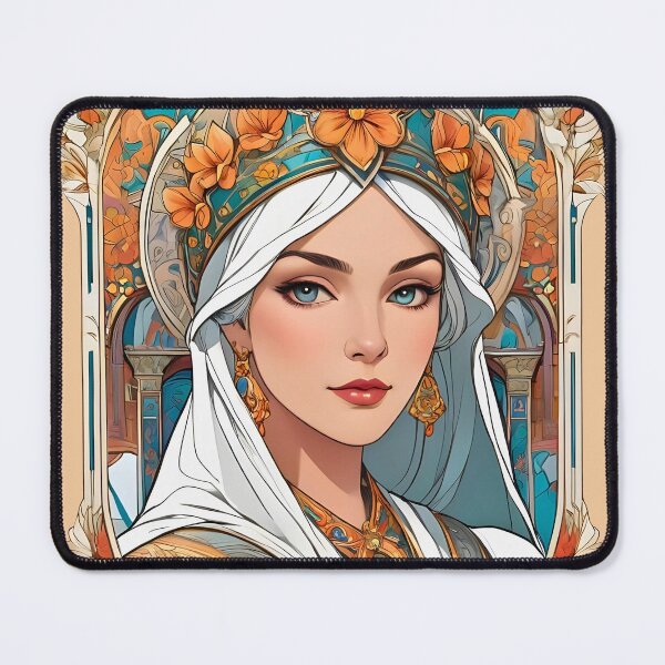 Item preview, Empress Theodora of Byzantium retro vintage floral design  designed and sold by BorgSpareParts.