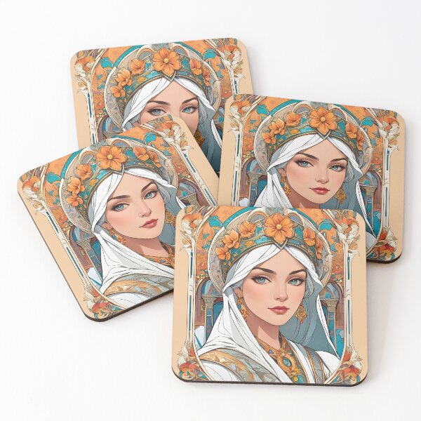 Item preview, Empress Theodora of Byzantium retro vintage floral design  designed and sold by BorgSpareParts.