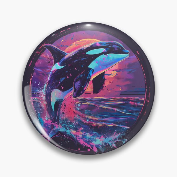 Item preview, Orca t - Retro Killer Whale Art designed and sold by CleverboyDsgns.