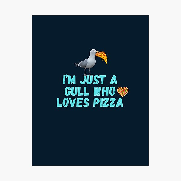 Item preview, I'm Just a Gull Who Loves Pizza - Gavin the Gull Tote Bag designed and sold by MyriadLifePhoto.