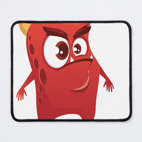 Item preview, red friendly monster cartoon designed and sold by GoldenMovie.