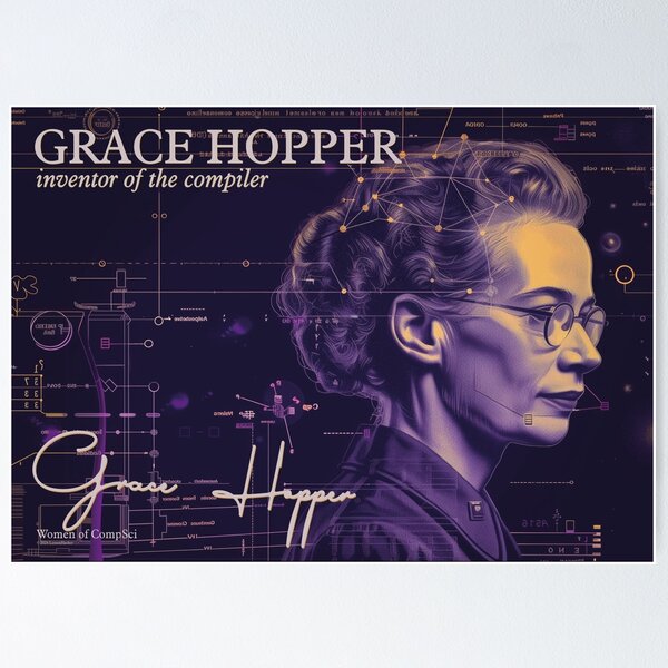 Item preview, Grace Hopper: Women in Computer Science designed and sold by lessonhacker.