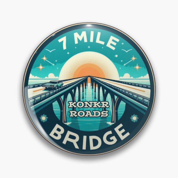 Item preview, Konkr Roads 7 Seven Mile Bridge Florida Keys designed and sold by KonkrRoads.