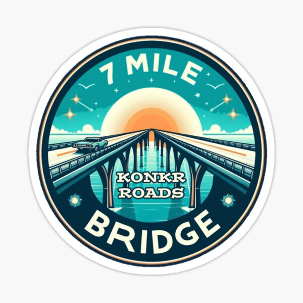 Item preview, Konkr Roads 7 Seven Mile Bridge Florida Keys designed and sold by KonkrRoads.