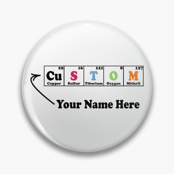 Item preview, Custom Chemistry Periodic Table Symbols Elements designed and sold by ScienceCorner.