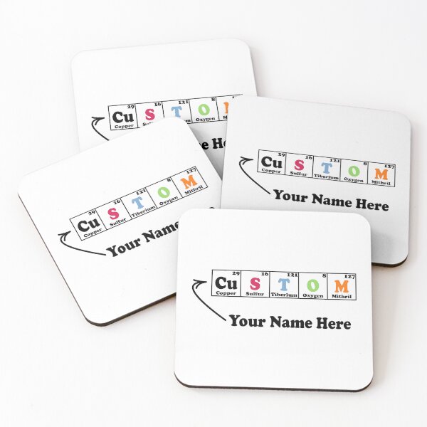 Item preview, Custom Chemistry Periodic Table Symbols Elements designed and sold by ScienceCorner.