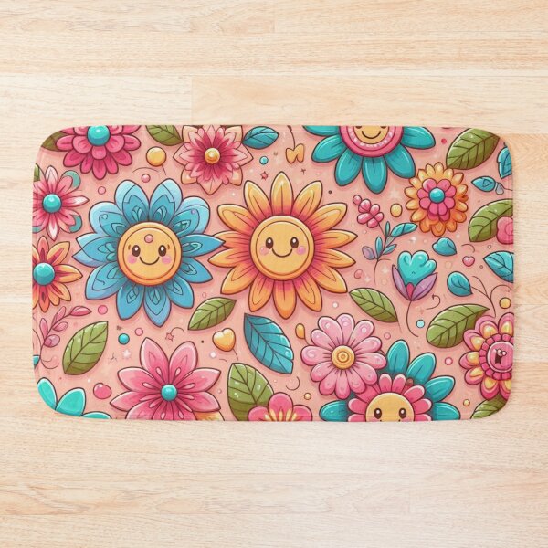 Item preview, Colorful flowers pattern  designed and sold by Coollzone.