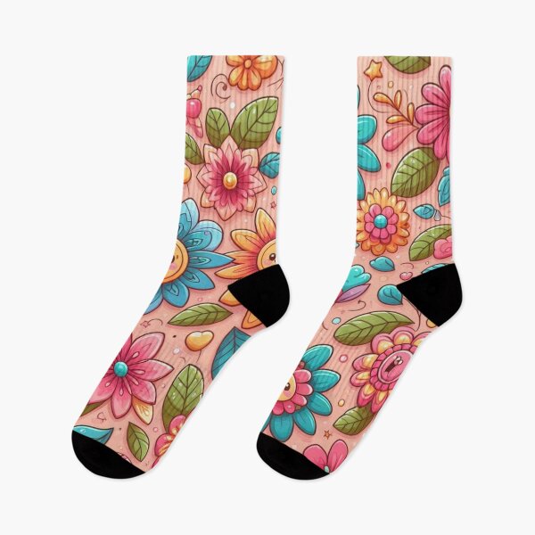 Item preview, Colorful flowers pattern  designed and sold by Coollzone.
