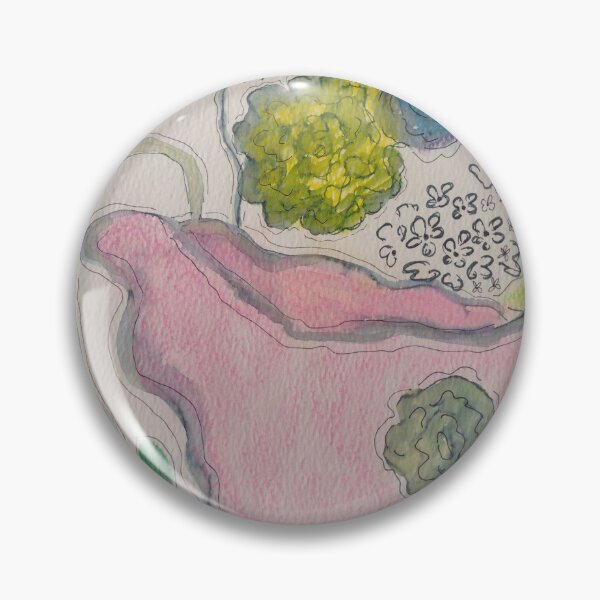Item preview, Pink vase with flowers  designed and sold by ArtbyColleen.