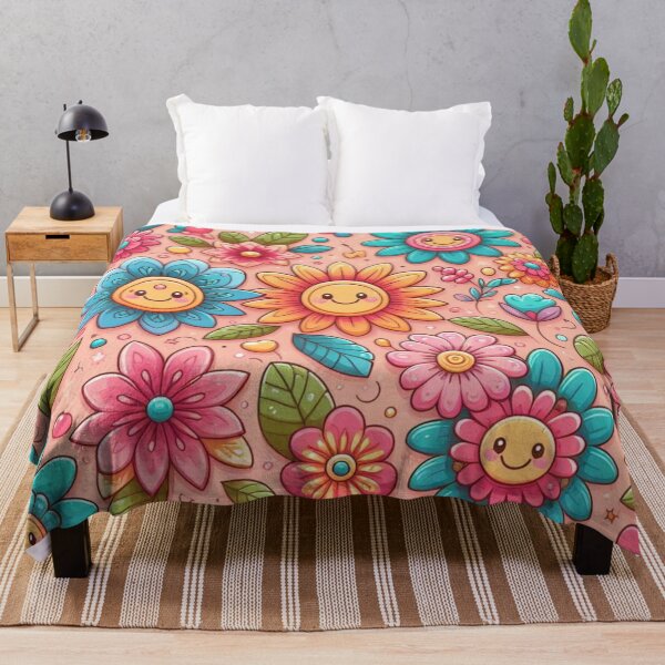 Item preview, Colorful flowers pattern  designed and sold by Coollzone.