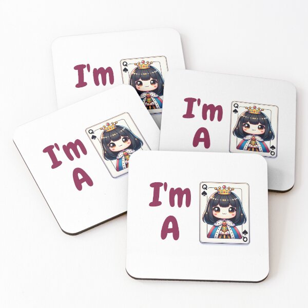 Item preview, I'm A Queen - Queencard - Queen of Spades - Cutie! designed and sold by PenultDesign.