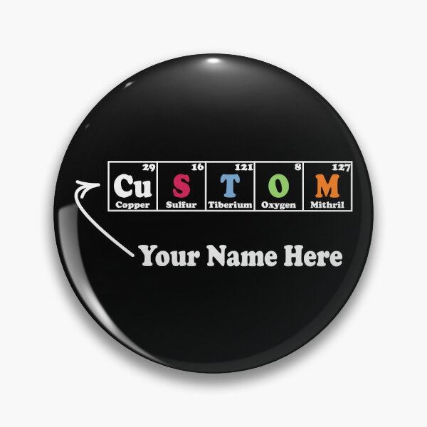 Item preview, Custom Chemistry Periodic Table Symbols Elements designed and sold by ScienceCorner.