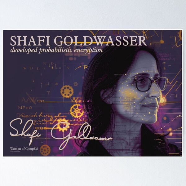 Item preview, Shafi Goldwasser: Women in Computer Science designed and sold by lessonhacker.
