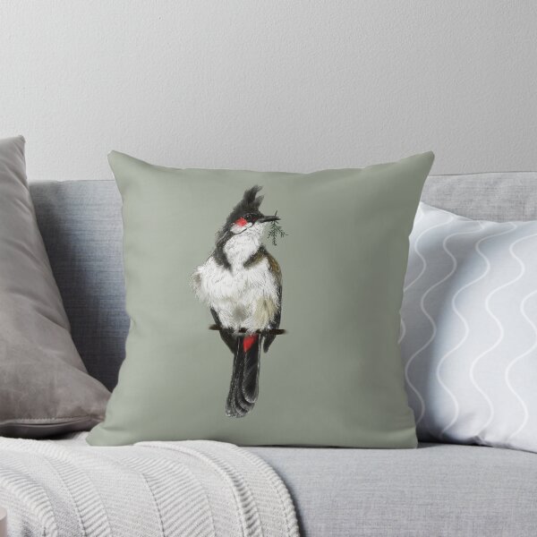Item preview, Red-whiskered Bulbul Bird Portrait Art Print designed and sold by Created-by-CC.