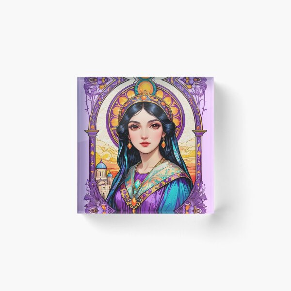 Item preview, Empress Theodora of Byzantium retro vintage floral design designed and sold by BorgSpareParts.