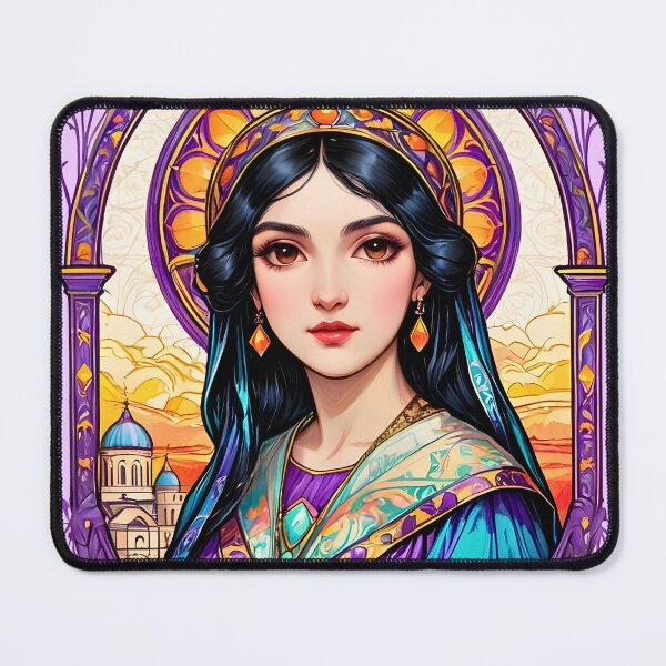 Item preview, Empress Theodora of Byzantium retro vintage floral design designed and sold by BorgSpareParts.